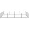 Dog Kennel Silver 172.2 ft² Steel
