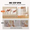 VEVOR Retractable Baby Gate, 34.2" Tall Mesh Baby Gate, Extends up to 116.1" Wide Retractable Gate for Kids or Pets
