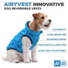 Winter Dog Coat XL Size Blue Lightweight Reversible Warm Dog Jacket Water Resistant Windproof Jacket Dog Coats for Large Dogs